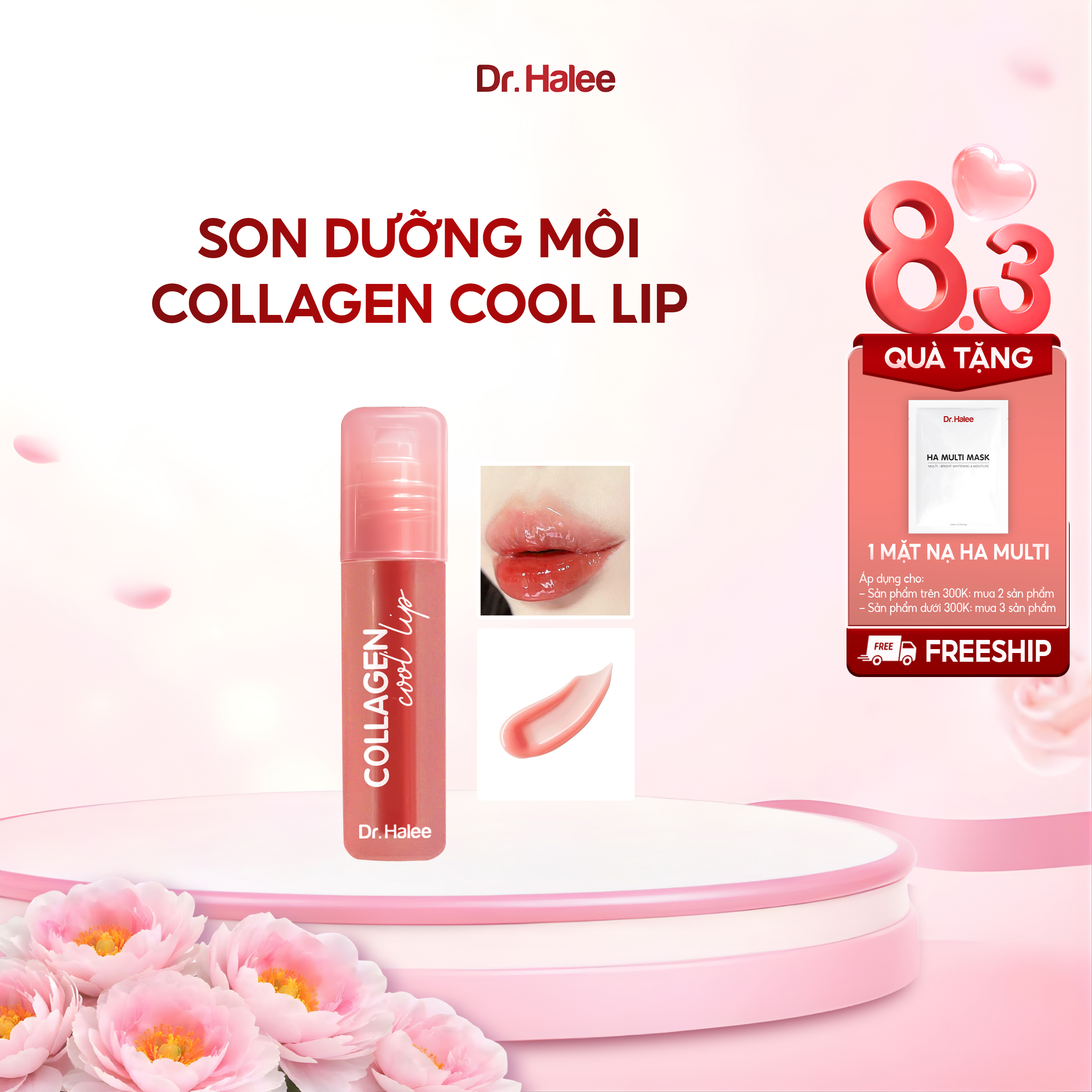 Son Dưỡng Có Màu Collagen Cool Lip Dr.Halee