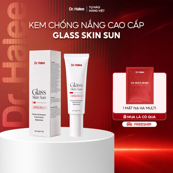 Kem chống nắng Glass Skin Sun SPF50 PA+++ Dr.Halee - 50G