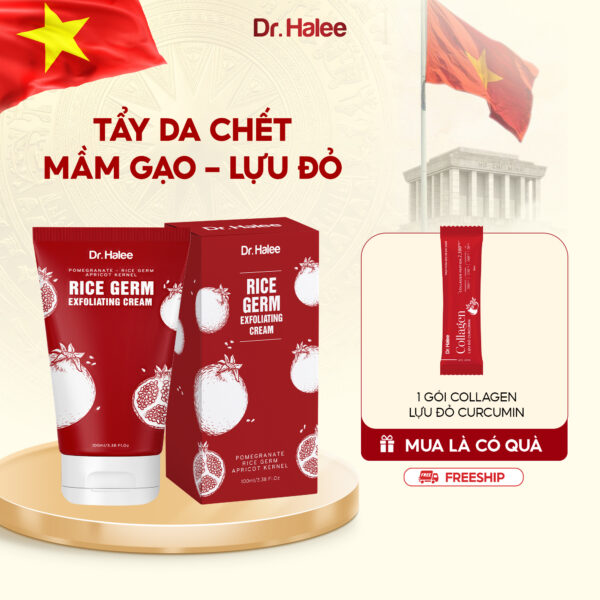 RICE GERM EXFOLIATING CREAM - TẨY TẾ BÀO CHẾT LỰU ĐỎ MẦM GẠO