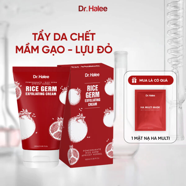 RICE GERM EXFOLIATING CREAM - TẨY TẾ BÀO CHẾT MẦM GẠO LỰU ĐỎ DR.HALEE