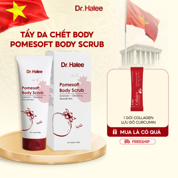 Tẩy Da Chết Body Lựu Đỏ - PomeSoft Body Scrub