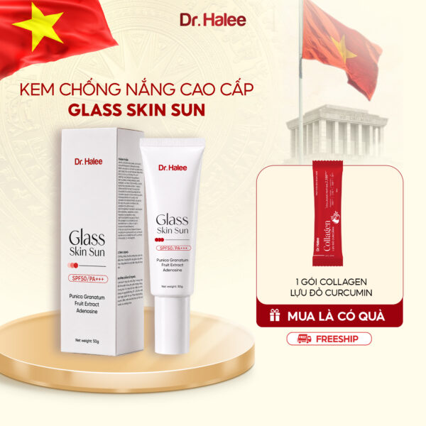 Kem chống nắng Glass Skin Sun SPF50 PA+++ Dr.Halee - 50G