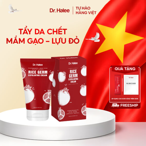 RICE GERM EXFOLIATING CREAM - TẨY TẾ BÀO CHẾT LỰU ĐỎ MẦM GẠO