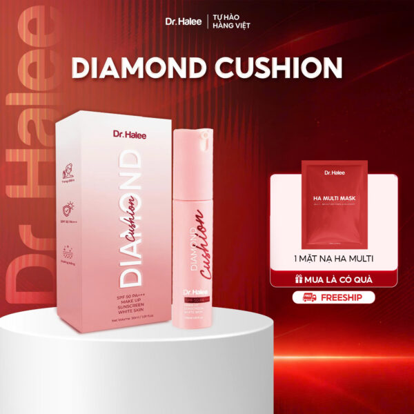 Kem chống nắng make up Diamond Cushion SPF 50 PA +++ Dr.Halee