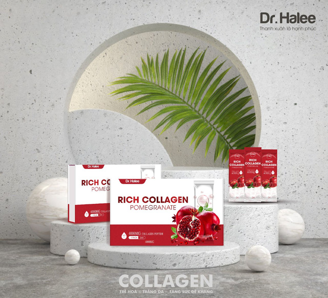 Bổ sung đủ lượng collagen để nuôi cơ thể khỏe mạnh cùng Rich Collagen Pomegranate của Dr Halee