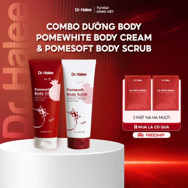 Bộ Đôi Dưỡng Da Body Lựu Đỏ - Dr.Halee