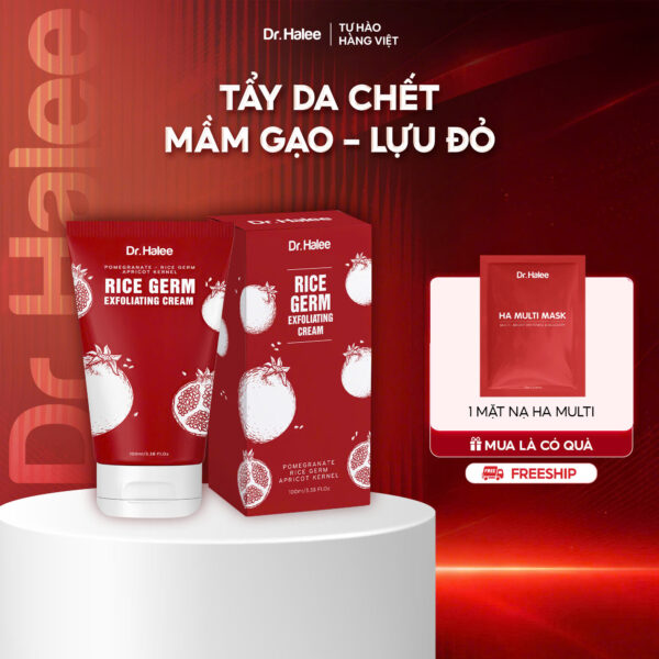 RICE GERM EXFOLIATING CREAM - TẨY TẾ BÀO CHẾT LỰU ĐỎ MẦM GẠO